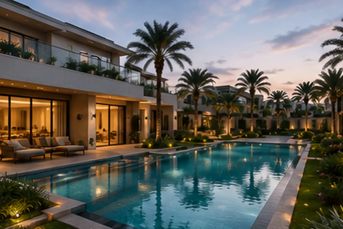 Villa Landscape Strategy — conceptual staging image (INS-09)